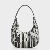 Charles & Ke*th - Swing Padlock Quilted Crescent Bag - Multi